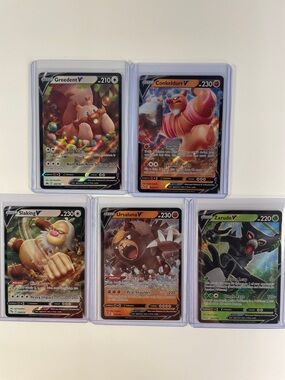 Pokemon V Lot — Conkeldurr, Greedent, Slaking, Ursaluna and Zarude